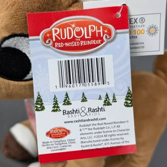 Rudolph The Red Nosed Reindeer & Clarice 10 in Light Up Musical Plush Pair NWT - Picture 11 of 16